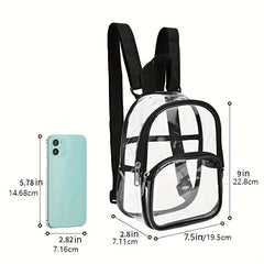 Waterproof Mini Travel Backpack PVC Transparent Bag