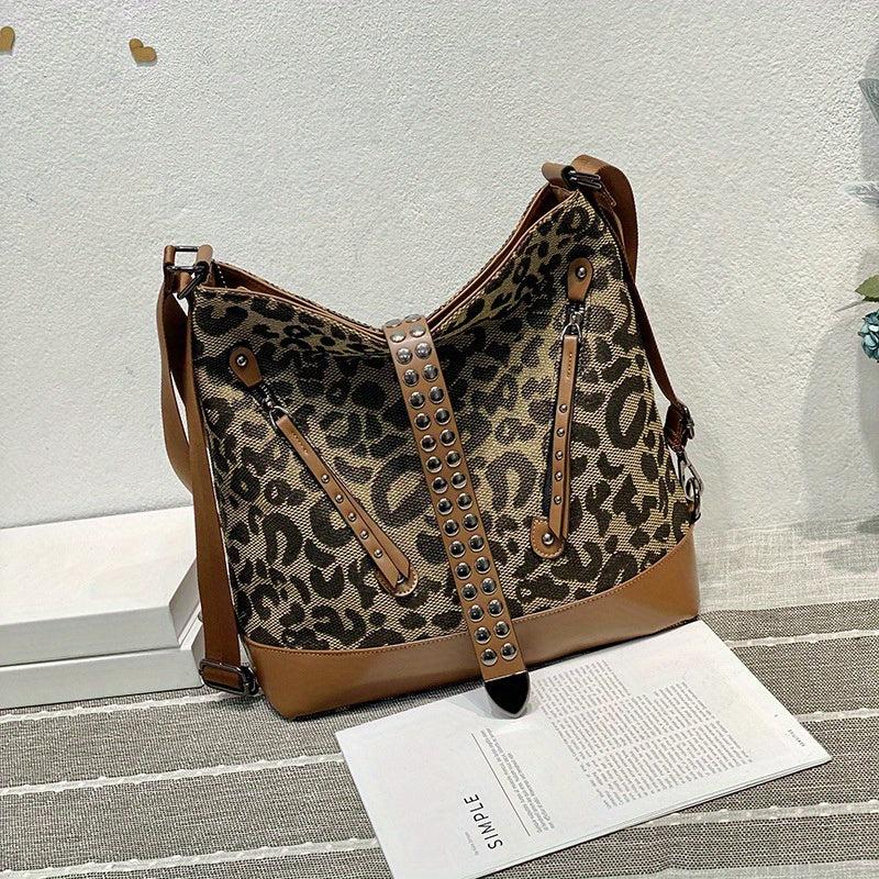 Leopard Elephant Print Backpack Versatile Shoulder Bag