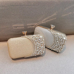 Rhinestone Wedding Clutch Purse Glitter Evening Handbag for Party Prom