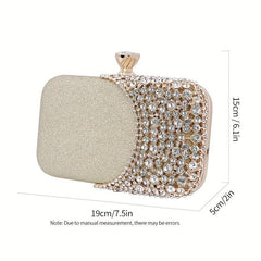 Rhinestone Wedding Clutch Purse Glitter Evening Handbag for Party Prom