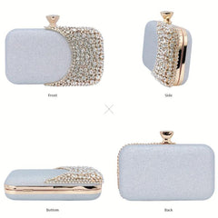 Rhinestone Wedding Clutch Purse Glitter Evening Handbag for Party Prom