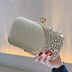 Rhinestone Wedding Clutch Purse Glitter Evening Handbag for Party Prom