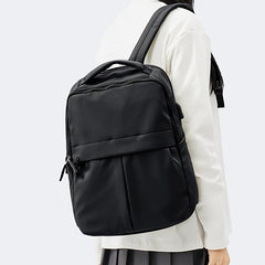 Men's Large Capacity Computer Backpack with USB Charging Port