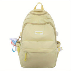 Large Capacity Solid Backpack for Women and Men