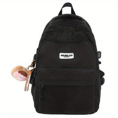 Large Capacity Solid Backpack for Women and Men