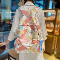 Creative Graffiti Pattern Schoolbag for Junior High School Students
