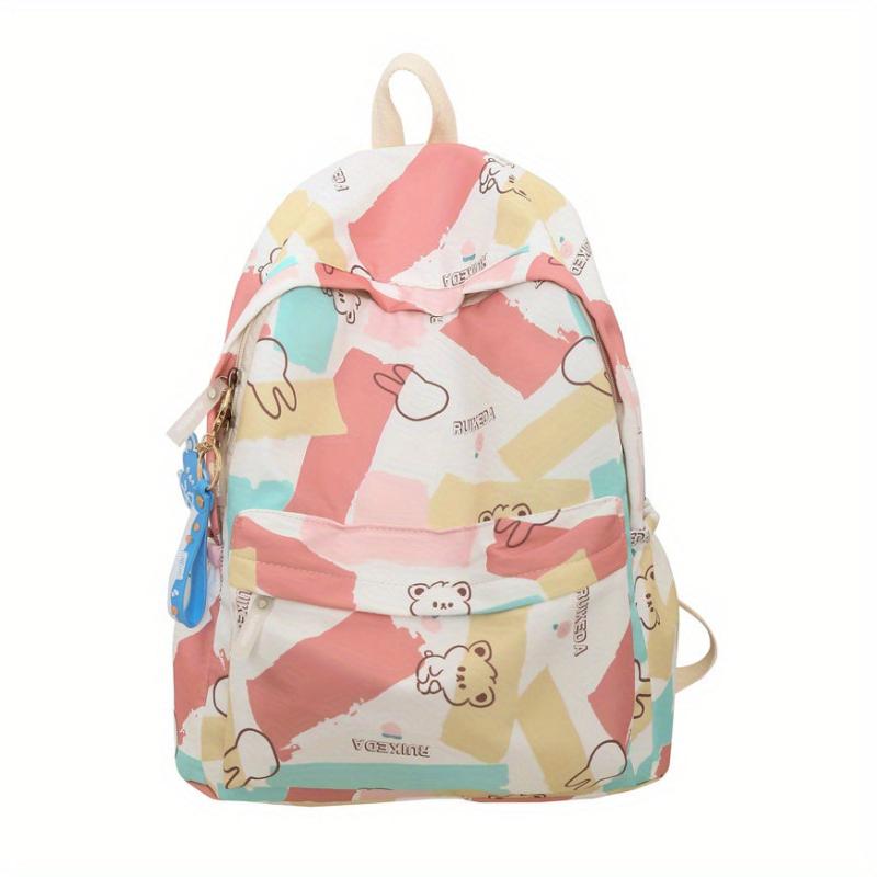 Creative Graffiti Pattern Schoolbag for Junior High School Students