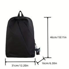 Casual Travel Large Capacity Backpack Pendant Men Women Schoolbag