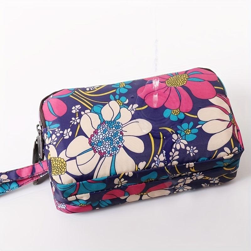 Three Layer Zipper Bag Cosmetic Mobile Phone Wallet Cloth Small Change Bag