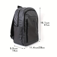 Grey Vintage Men's Daypack College Backpacks For Travel
