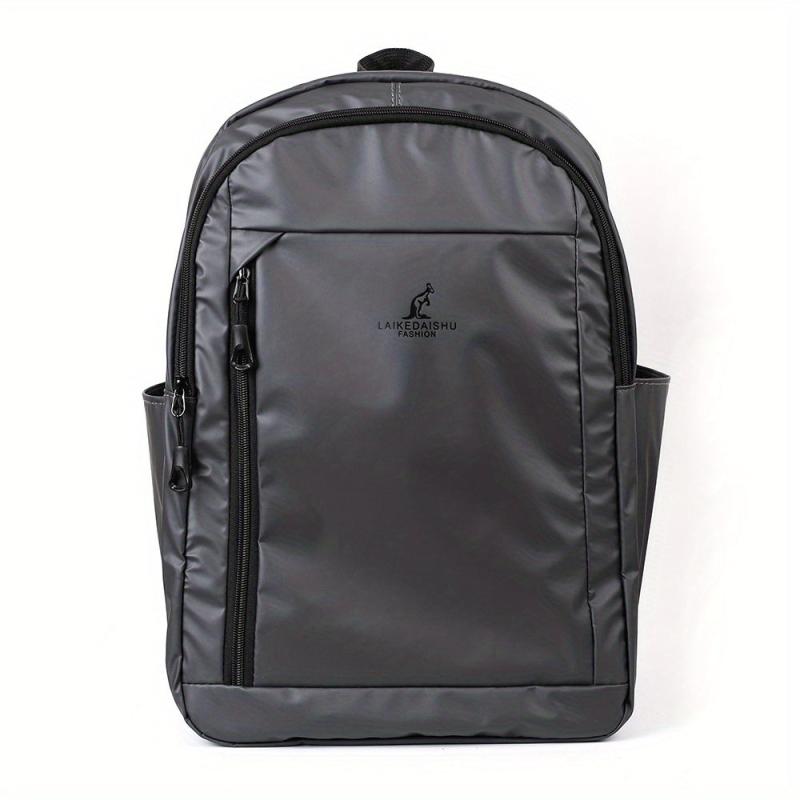 Grey Vintage Men's Daypack College Backpacks For Travel