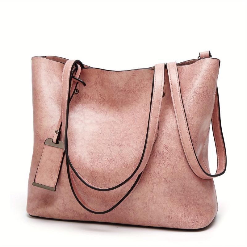 Retro Leather Crossbody Work Bag with Computer Compartment
