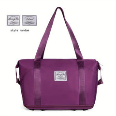 Large Capacity Duffel With Wheels Expandable Travel Bag Holdall Luggage
