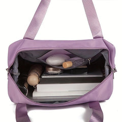Large Capacity Duffel With Wheels Expandable Travel Bag Holdall Luggage