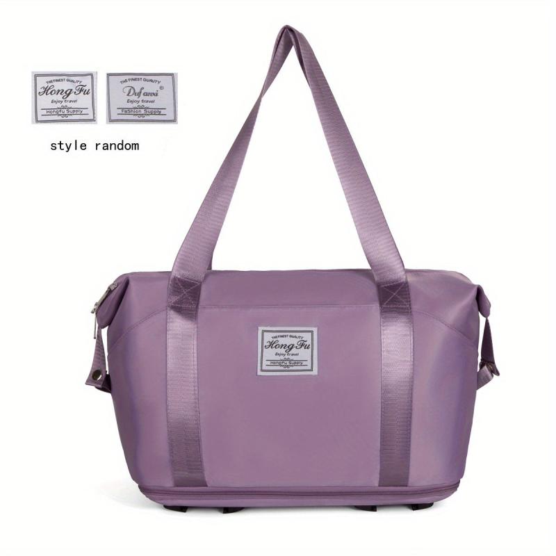 Large Capacity Duffel With Wheels Expandable Travel Bag Holdall Luggage