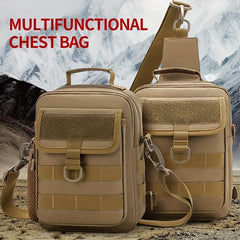 Men's Messenger Bag With Buckle & Thickened Handle Outdoor Sports Bag