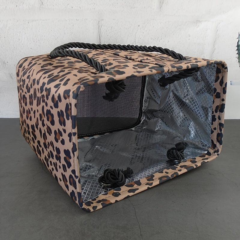 Leopard Print Travel Storage Bag Lightweight Portable Toiletry Bag