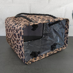 Leopard Print Travel Storage Bag Lightweight Portable Toiletry Bag