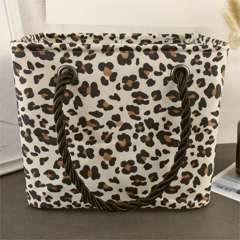 Leopard Print Travel Storage Bag Lightweight Portable Toiletry Bag