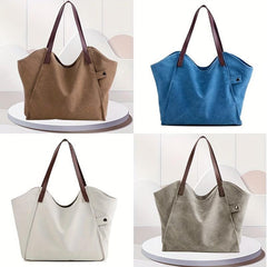 Canvas Style Large Capacity Men's Bag Shopping Bag Shoulder Bag