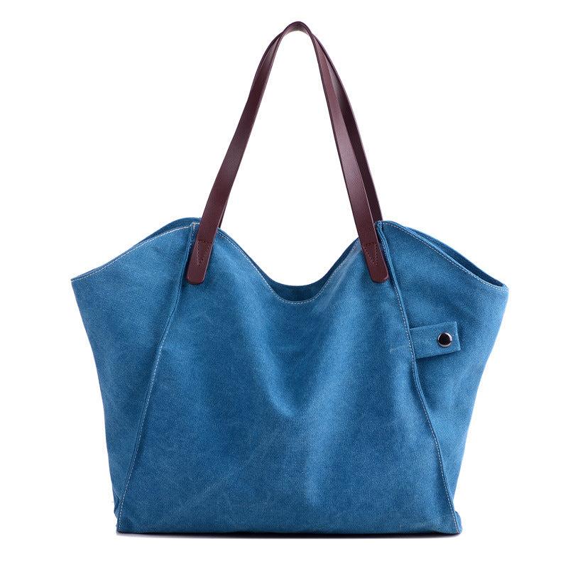 Canvas Style Large Capacity Men's Bag Shopping Bag Shoulder Bag