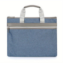 Nylon Briefcase Zippered Document Organizer Handbag