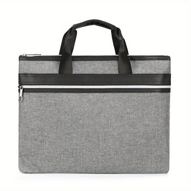 Nylon Briefcase Zippered Document Organizer Handbag