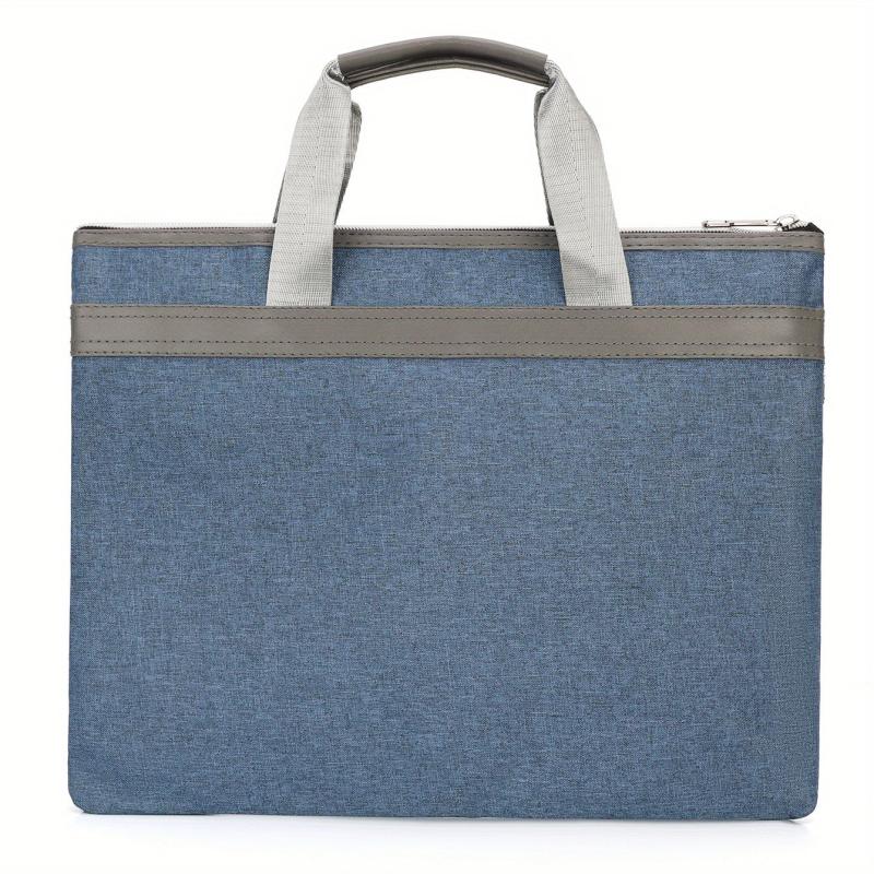 Waterproof Nylon Briefcase Zippered Document Organizer Handbag