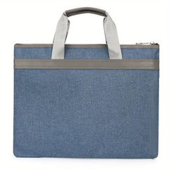 Waterproof Nylon Briefcase Zippered Document Organizer Handbag