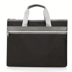 Waterproof Nylon Briefcase Zippered Document Organizer Handbag