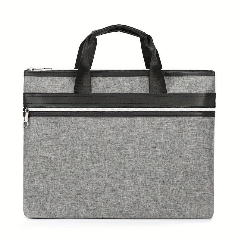 Waterproof Nylon Briefcase Zippered Document Organizer Handbag