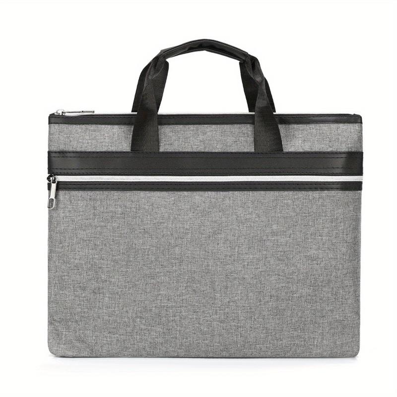Waterproof Nylon Briefcase Zippered Document Organizer Handbag