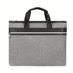 Waterproof Nylon Briefcase Zippered Document Organizer Handbag