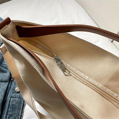 Canvas Shoulder Bag Large Capacity Crossbody Bag
