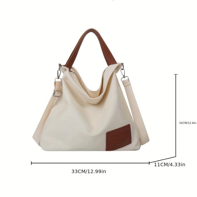 Canvas Shoulder Bag Large Capacity Crossbody Bag