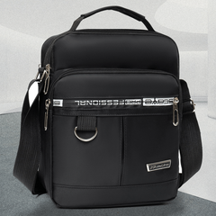 Men's Vertical Crossbody Bag Multifunctional Shoulder Briefcase