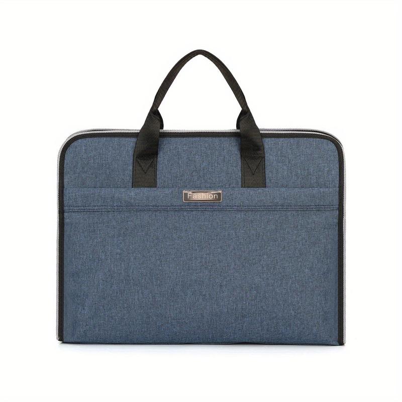 Nylon Briefcase Document Organizer Office Bag