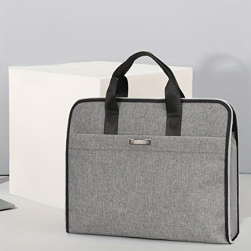 Nylon Briefcase Document Organizer Office Bag