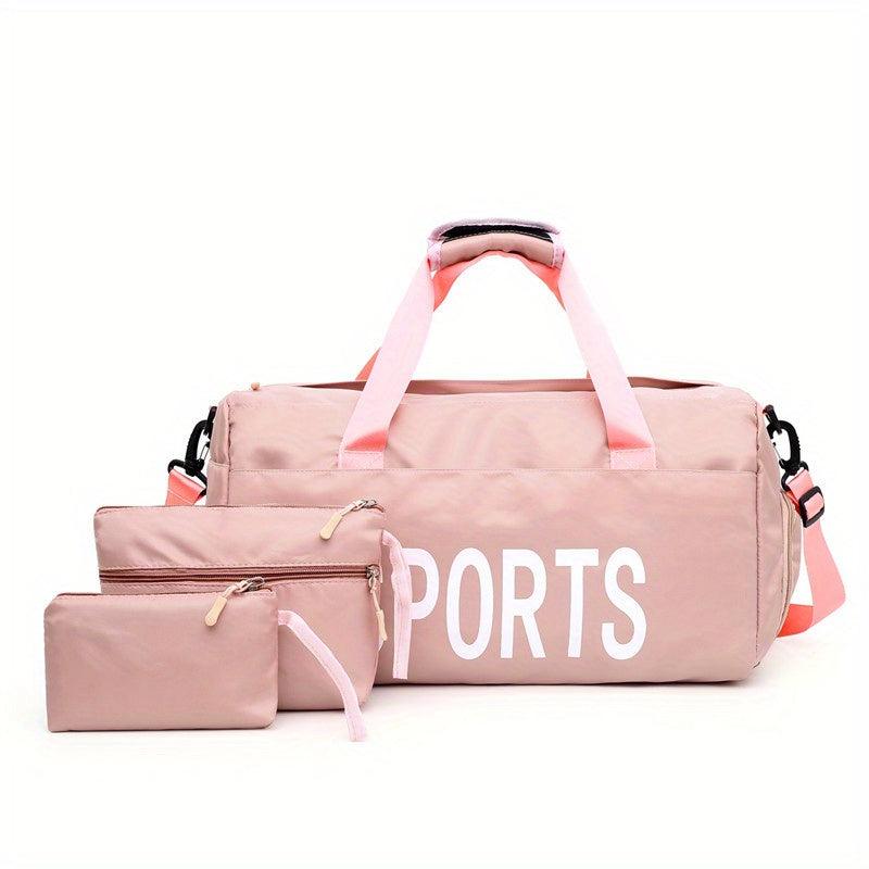 3-Piece Women's Bag Set: Handbag, Fitness Travel Bag, Mother Bag