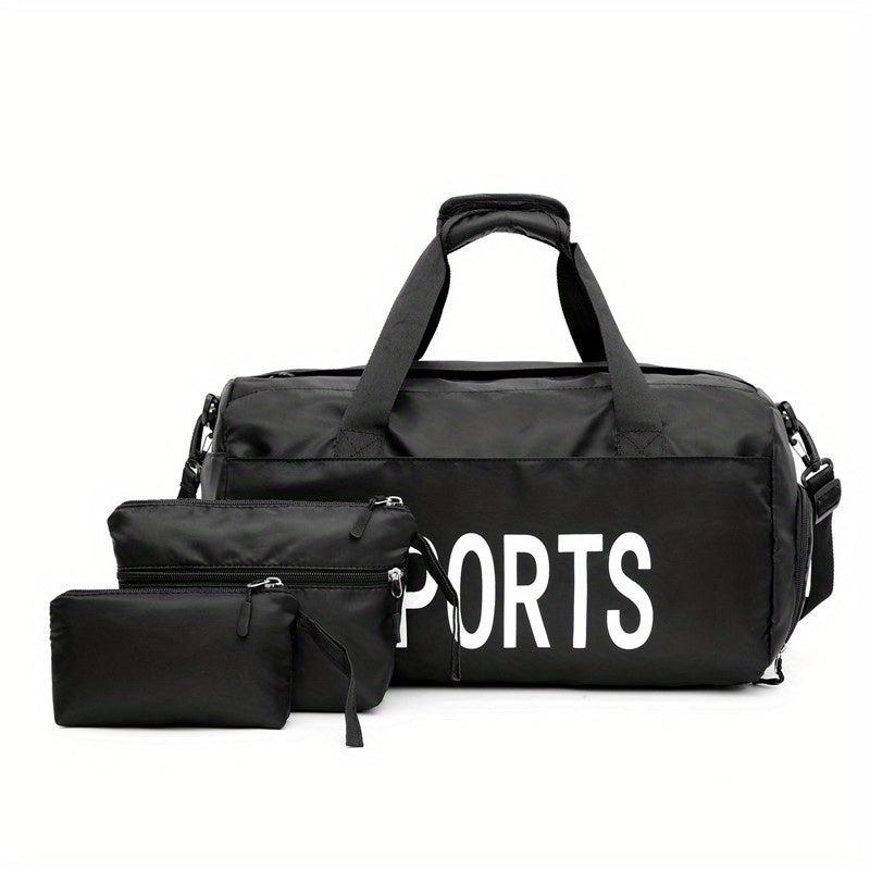3-Piece Women's Bag Set: Handbag, Fitness Travel Bag, Mother Bag