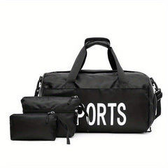 3-Piece Women's Bag Set: Handbag, Fitness Travel Bag, Mother Bag