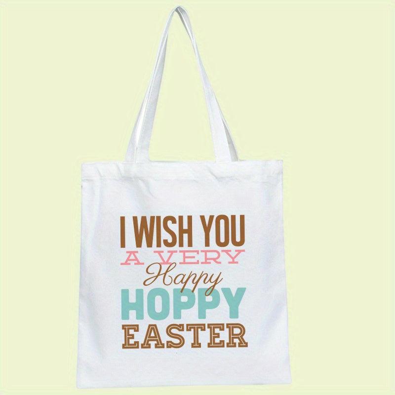 Custom Pattern Canvas Bag Colorful Life Quotes Tote Bag