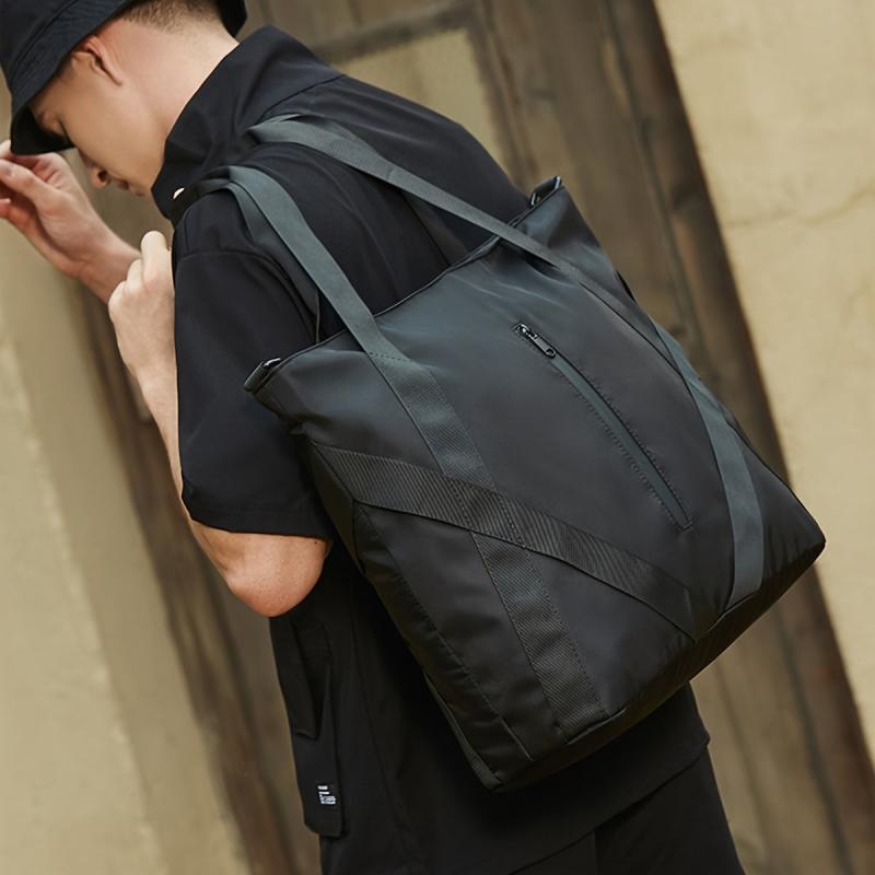 Men's Large Capacity Shoulder Bag Waterproof Crossbody Sling Chest Bag