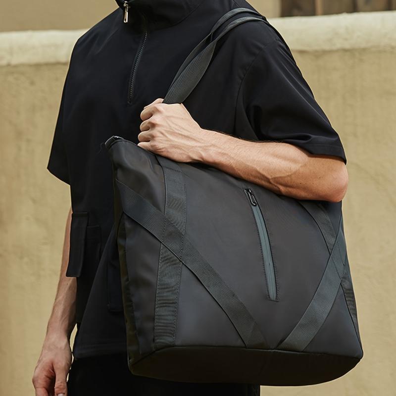 Men's Large Capacity Shoulder Bag Waterproof Crossbody Sling Chest Bag
