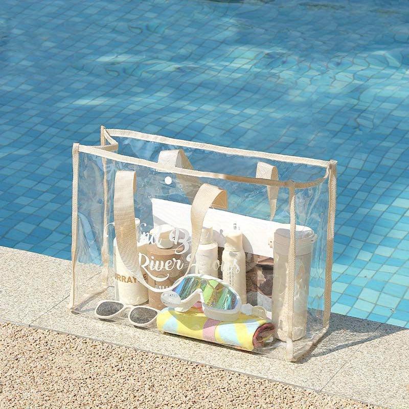 Transparent Waterproof Travel Storage Bag Large Capacity Portable Beach Bag