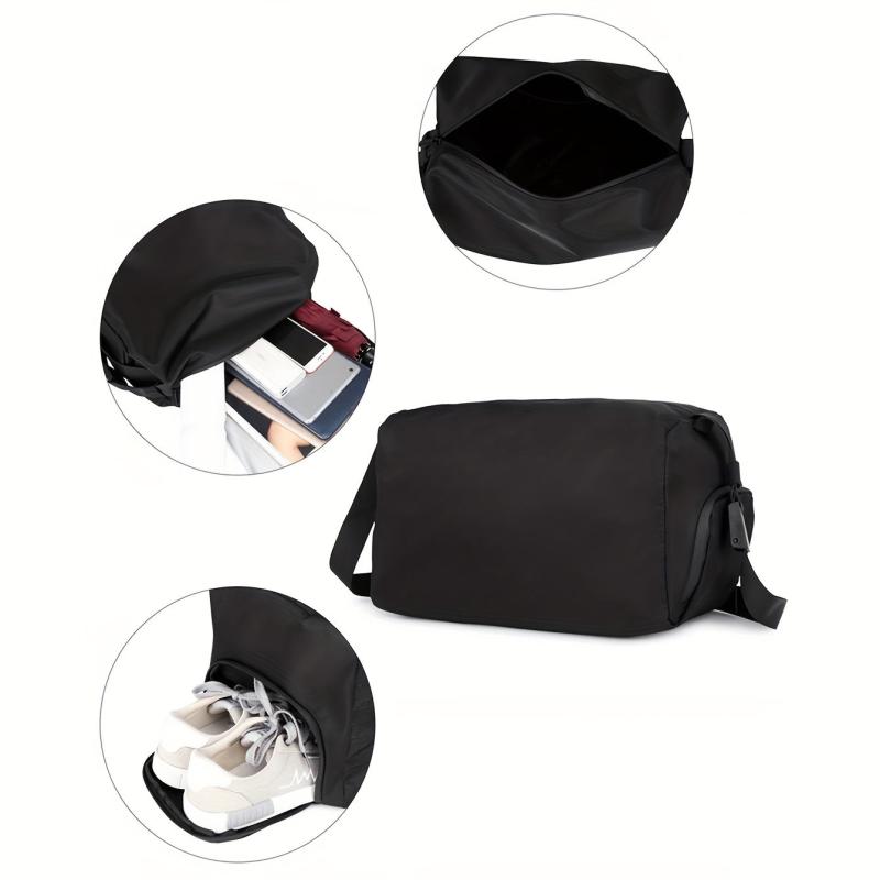 Casual Nylon Crossbody Bag Large Capacity Fitness Messenger Bag