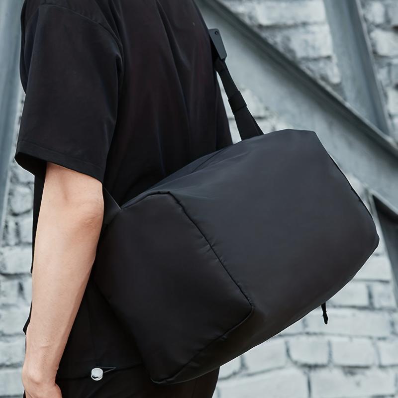 Casual Nylon Crossbody Bag Large Capacity Fitness Messenger Bag