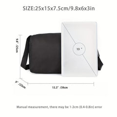 Casual Nylon Crossbody Bag Large Capacity Fitness Messenger Bag