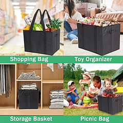 Large Capacity Reusable Grocery Bags Foldable Shopping Bag Heavy Duty Tote Bag