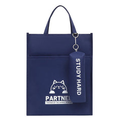 Cartoon Animation Handbag & Pencil Case Combo - Large Capacity Student Book Bag